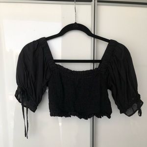 Urban outfitters off the shoulder crop top
